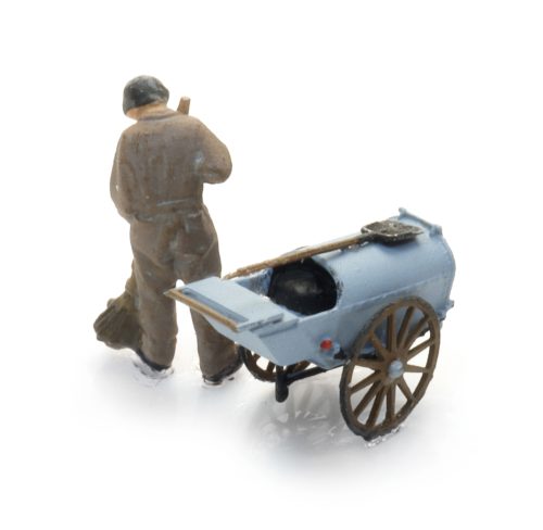 5160045 Straatveger met karretje