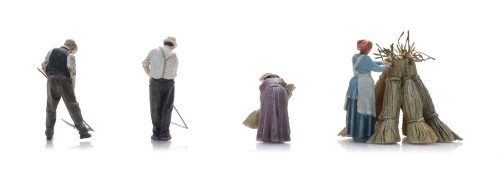 5120034 Tarwemaaiers met zeis