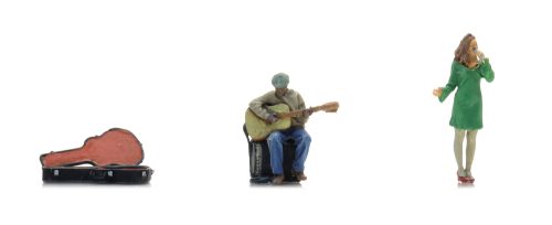 5220030 Straatmuzikanten (Foto H0 model)