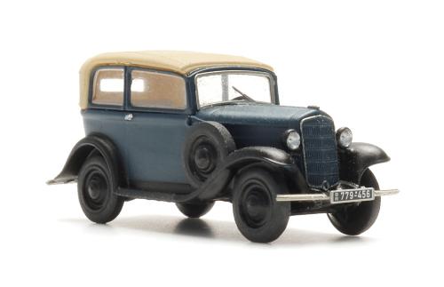 312.046 Opel P4 blauw kap omhoog TT
