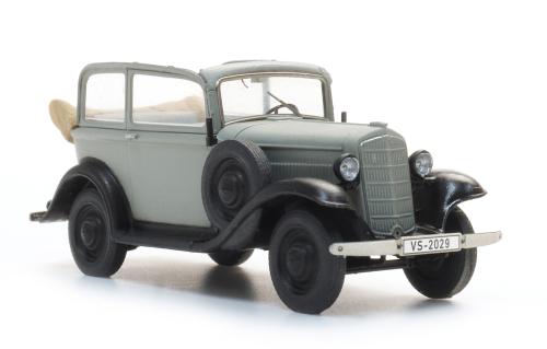 387.647 Opel P4 grijs kap omlaag